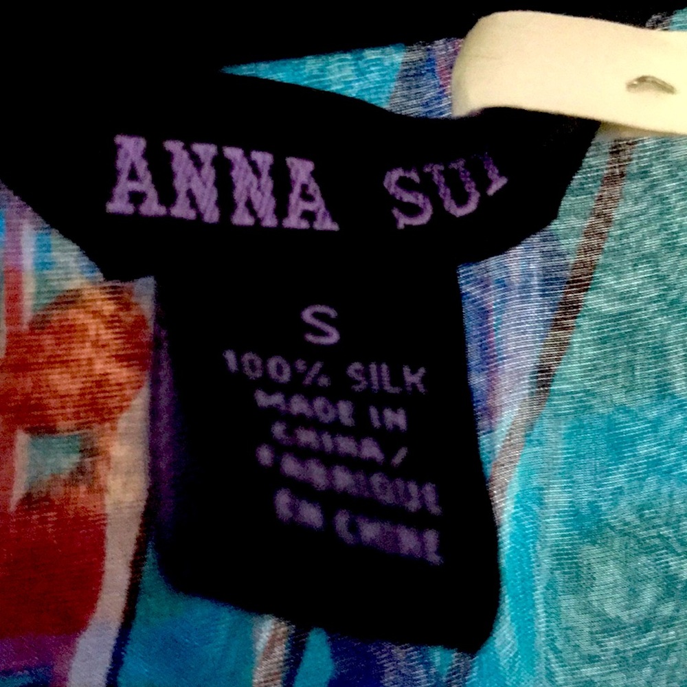 Anna Sui long sleeve blouse